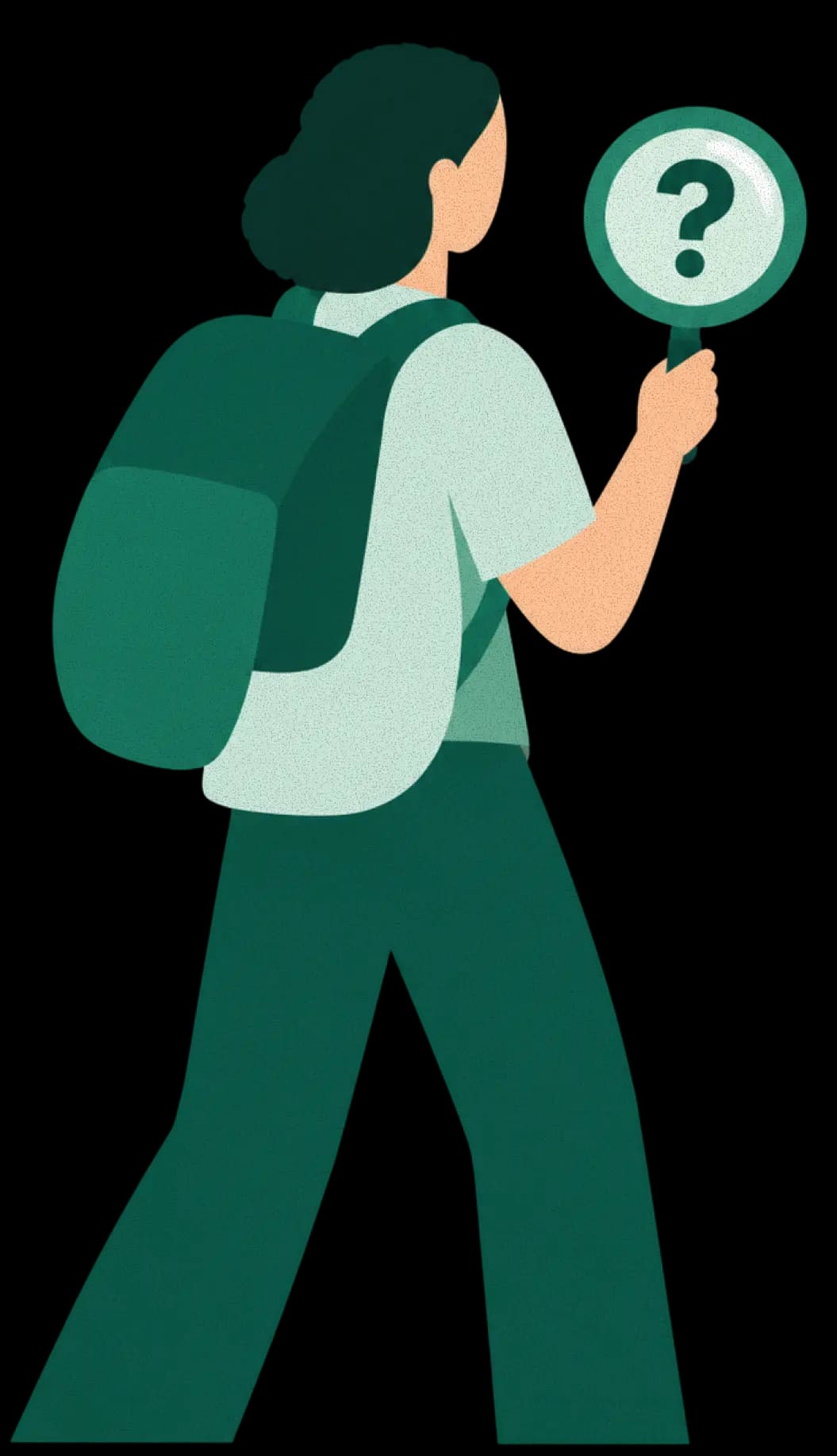 Student Searching Illustration